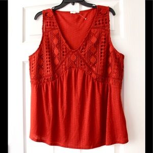 Maurice’s | orange knit tank top